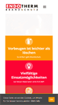 Mobile Screenshot of endotherm-brandschutz.de